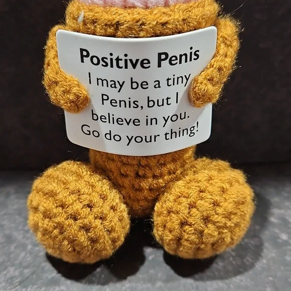 Crochet Posive Emotional Support Gag Gift - Picture 3 of 3